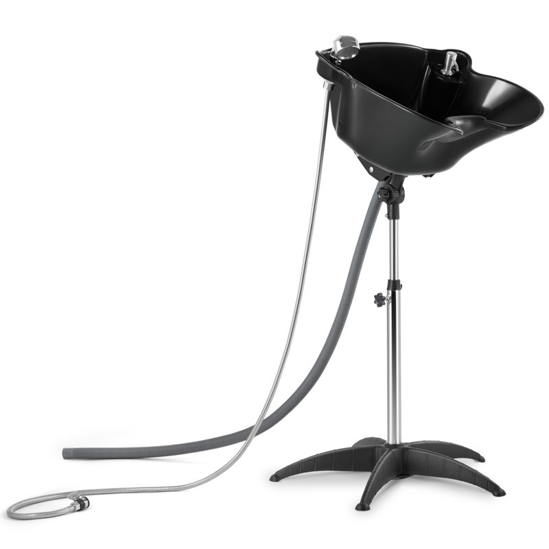 Artist Hand Adjustable Height Portable Shampoo Bowl Salon Sink With Drain