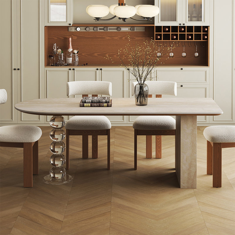 Table de salle à manger 55,12 po, 29.53" H x 55.12" W x 31.5" D