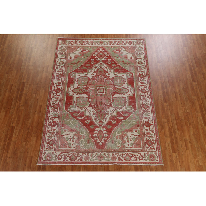 Tapis oriental en laine noué à la main