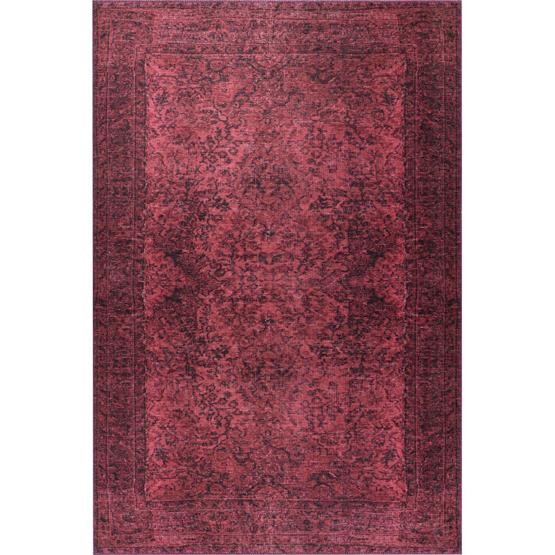Vonzay Luxurious Purple Area Rug, 5 ft x 7.5 ft | 100% Polyester, 1850 g/m² | Soft Pile Height: 0.2 in, Recycled Poly Cotton Underside | Machine Carpet, Eco-Friendly, Perfect for Living Room & Bedroom Decor