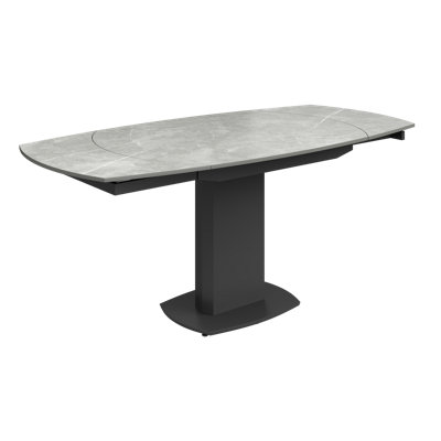 Boulemane Extendable Stone Top Metal Base Dining Table