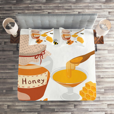 Honey Bee A Polyester Coverlet