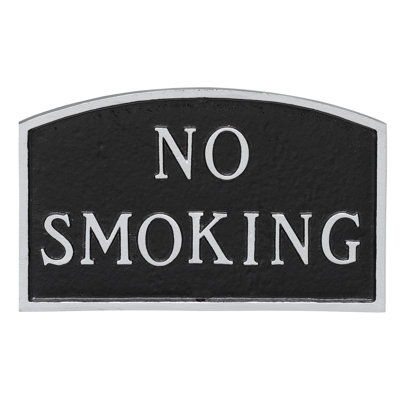No Smoking Statement Garden Plaque