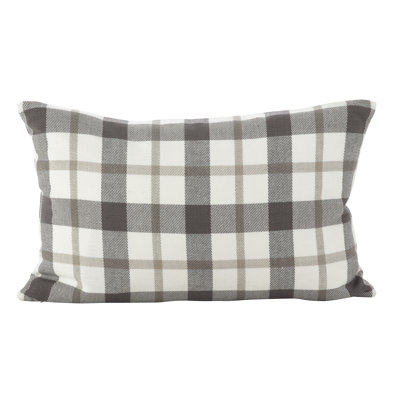 Yuri Collection Plaid Down Reversible Throw Pillow