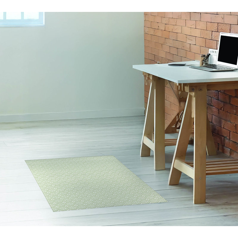 Petit tapis de bureau Talia, L 48 po x P 72 po, Sauge