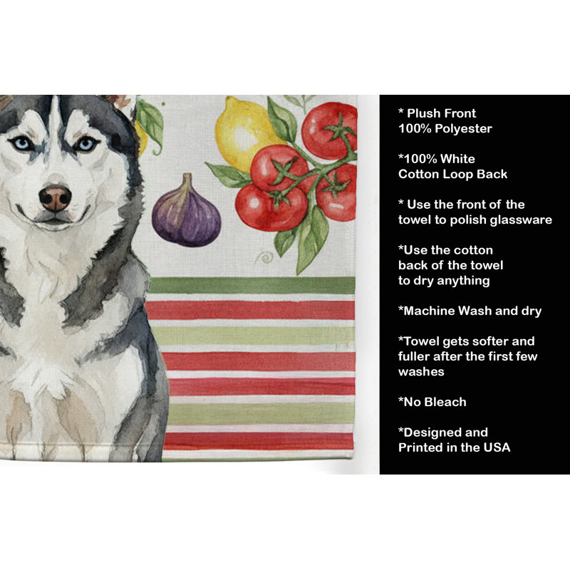 Serviette de cuisine Siberian Husky, Husky sibérien