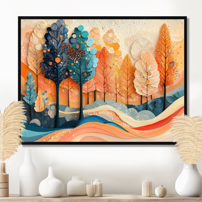 «Gethyn 4 Seasons Forest Trees Dream Fragments I», art mural forêt