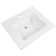 21'' x 18'' White Rectangular Vitreous China Drop-in Bathroom Sink with Overflow