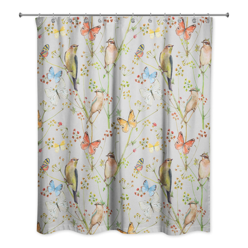 Rideau de douche simple Perine, Gris