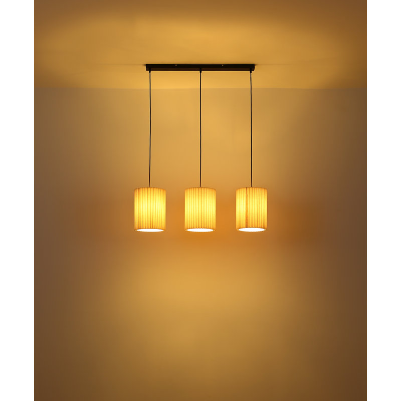Bitania 3 - Light Matte Black Geometric Pendant