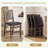 Padded Stackable Folding Dining Chairs with Solid Wood Frame, No Assembly-1183098863