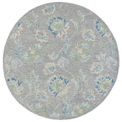 Jardin Hand Tufted Wool;Cotton Floral Indoor Rug