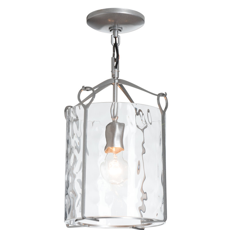 Bow 1 - Light Semi Flush Mount, Sterling, Water Clear
