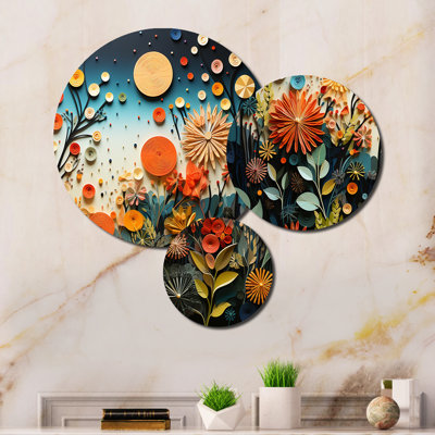 Abstract Wall Decor on Metal