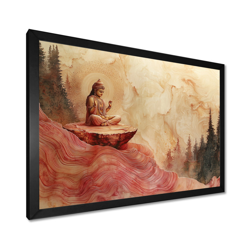 Guthridge - Spiritual Wall Art, Impression d'un seul cadre photo, Noir, noir, noir, noir, H 12 po x l 20 po