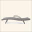 Chaise longue d'extérieur en osier pour la détente et le style, 2 pièces