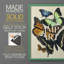 «Collage Butterflies I», reproduction encadrée - bois massif-299109817-299109823