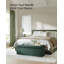 110x38x38cm Linen Upholstered Storage Bench-132398329