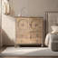 Armoire d'appoint en bois massif rétro