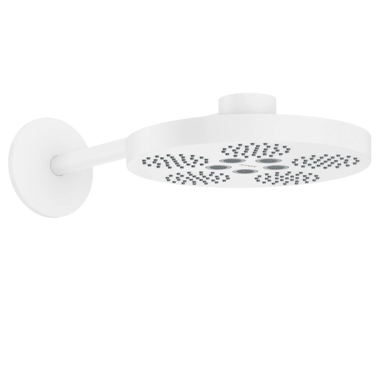 Rain Fixed Shower Head, Matte White