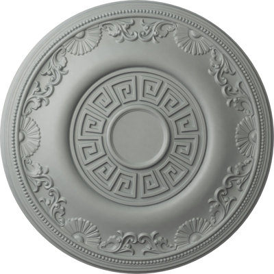 Endurathane Nestor Ceiling Medallion, 25 7/8"OD x 2 1/4"P (Fits Canopies up to 5"), Factory Primed