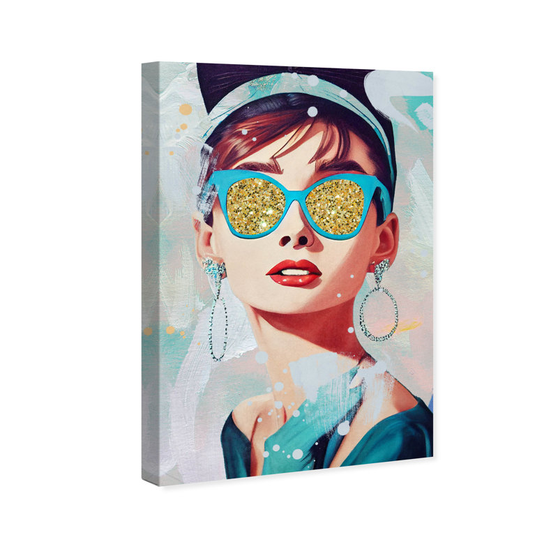 «In Glam pensts» par Oliver Gal - impression sur toile tendue, L 16 po x H 24 po