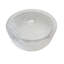 Lavabo de salle de bain vasque circulaire en cristal transparent
