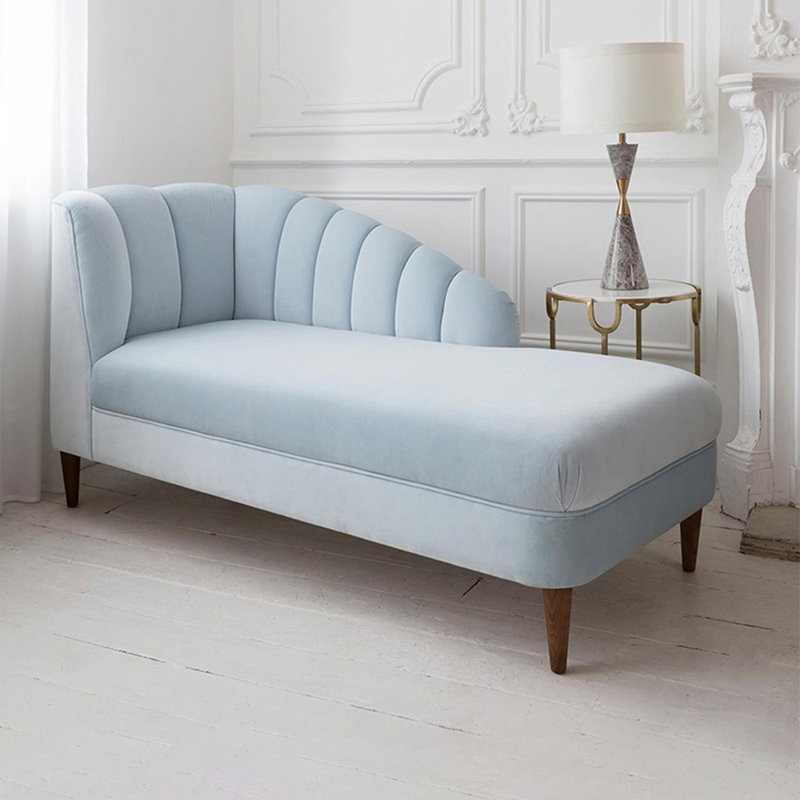 Chaise longue rembourrée Lezley, Accoudoir à gauche (vu de face)