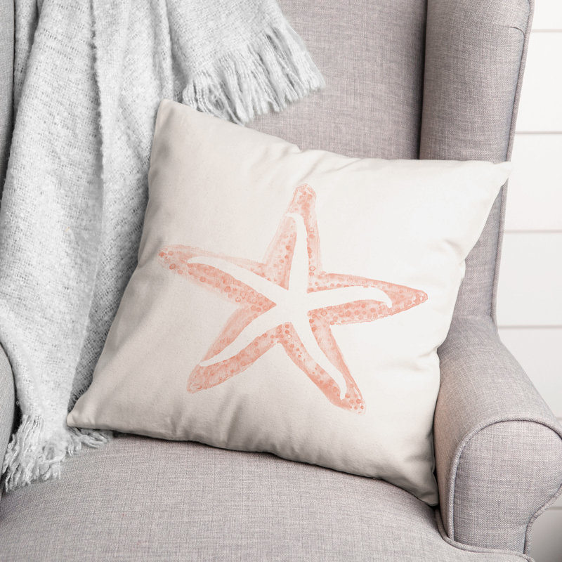 Reversible Throw Pillow, Orange