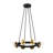 Malayha 8 - Light Steel Dimmable Wagon Wheel Chandelier