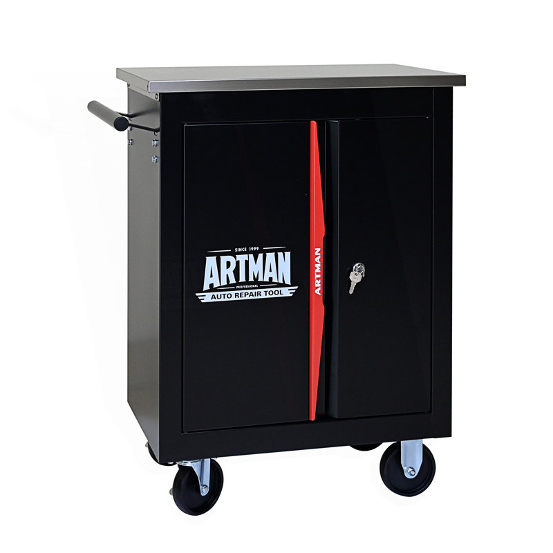 Double-Door Multi-Function Tool Cart, Accent Cabinet