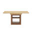 Table de salle à manger extensible avec rangement - Table de cuisine extensible pour 4 à 8 personnes, finition rectangulaire moderne en bois et noyer-418820941