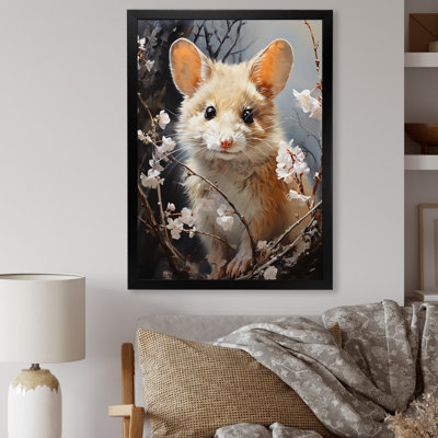 Curious Meadow Mouse - Art mural