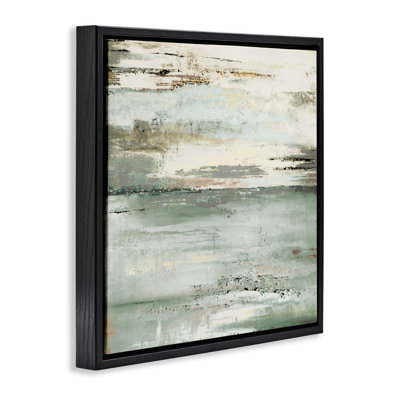 The Seafoam Ones Abstract Floating Frame, design by Patricia Pinto