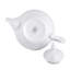 Théière en porcelaine fine embossée blanche Karlovarsky 1,27 pte