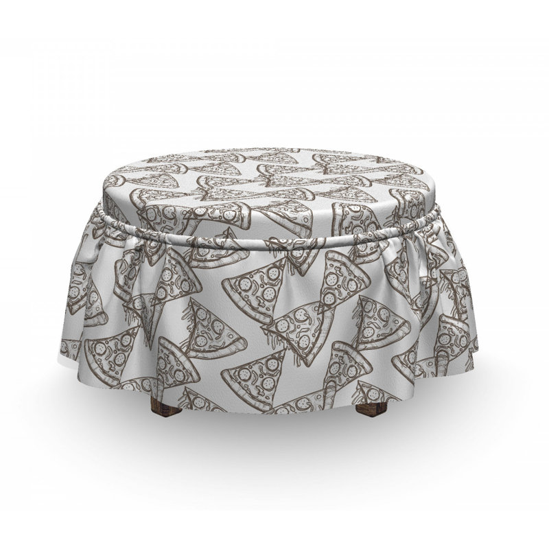 Housse pour repose-pieds en tranches de pizza simpliste