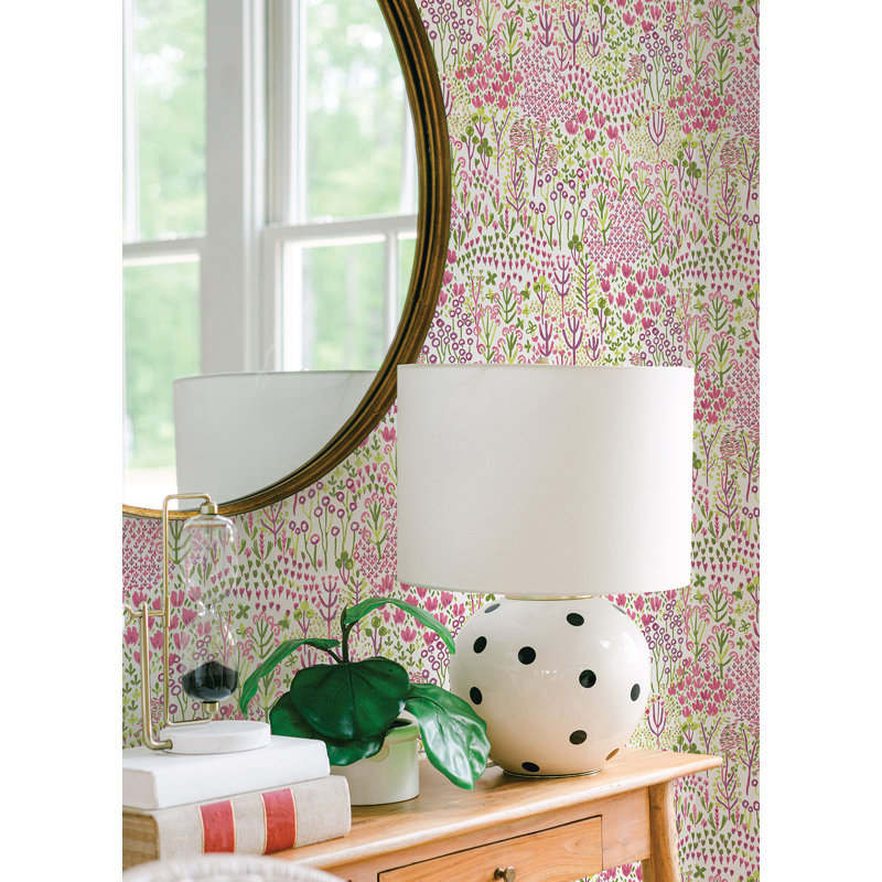 Rouleau de papier peint L 33 pi x l 20,5 po Kayli, Rose