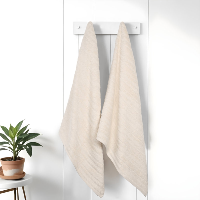 Draps de bain Mika Smart Twist Viscose, Ivoire ivoire