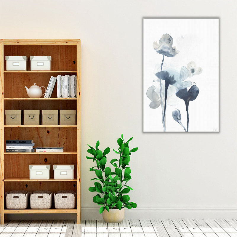 Midnight Blossoms IV - reproduction d'art sur toile, H 18 po x l 12 po