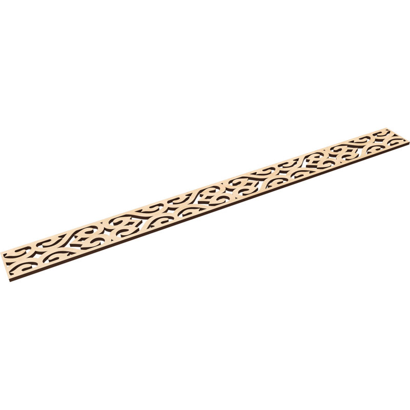 Moulure de chantournage Keene, Bouleau, H 4 po x l 46,375 po x P 0,375 po