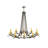 Merrell 10 - Light Dimmable Empire Chandelier