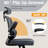Lidwien Ergonomic Breathable Mesh Office Chair with Adjustable Headrest and Flip-Up Arms-1520244774