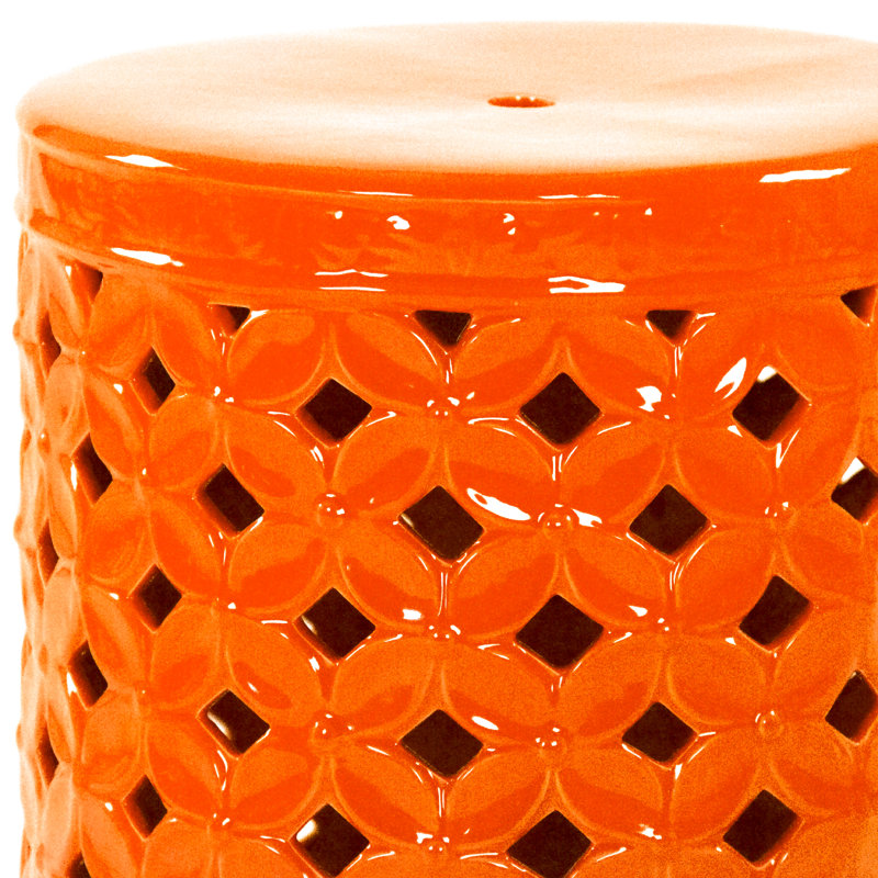 Tabouret de jardin en céramique