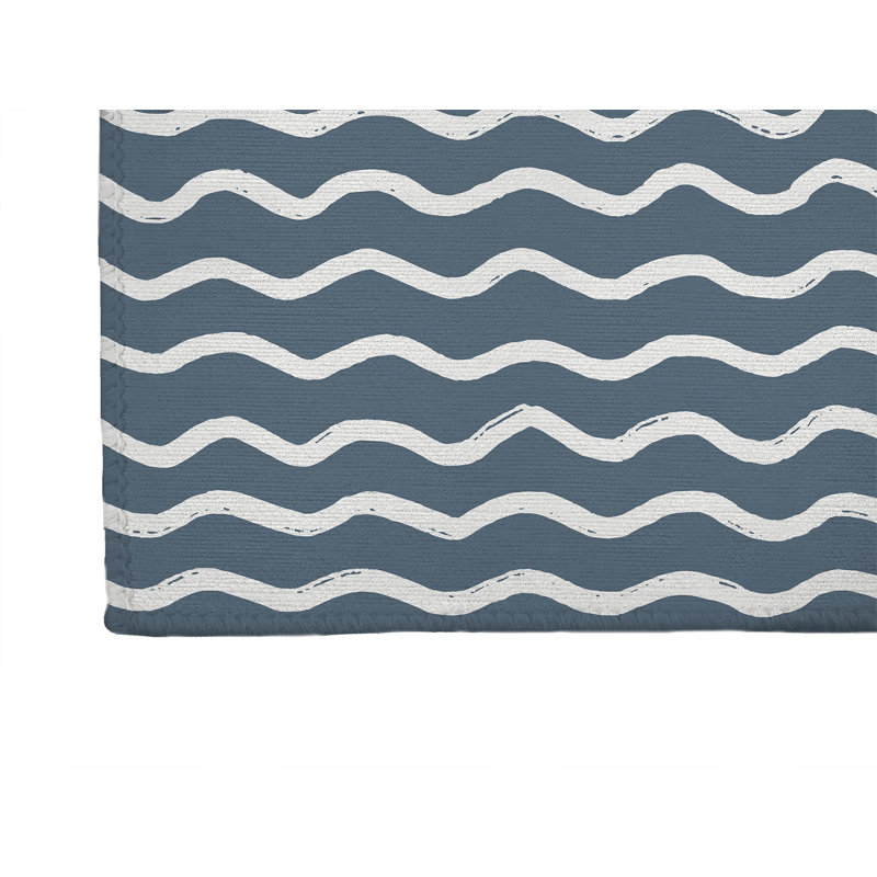 Wiggle Row Non-Slip Outdoor Rug, Rectangle 5' x 7'