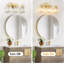 Luminaire de meuble-lavabo moderne à 3 lumières avec abat-jour en cristal, applique murale dorée pour éclairage de salon de chambre à coucher à intensité variable-1001452062-1001452057