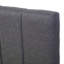 Lit plateforme double tapissier avec lit gigogne simple et 3 tiroirs, tissu en lin, gris-1278120108