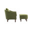 Fauteuil d'appoint avec repose-pieds, fauteuil demi-tonneau club Mid-Century-240304075