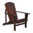 Wooden Adirondack Chair, Outdoor Patio Lawn Chair With Cup Holder, Weather Resistant Lawn Furniture, Classic Lounge For Deck, Garden, Backyard, Fire Pit-1629707118