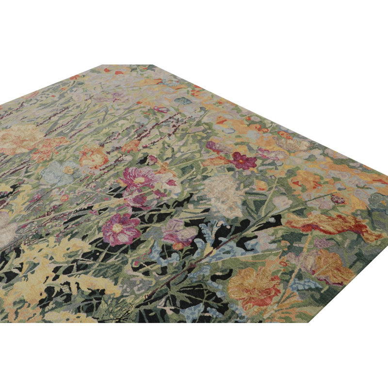 One-of-a-Kind Rectangle 9 X 12 Hand Knotted Area Rug