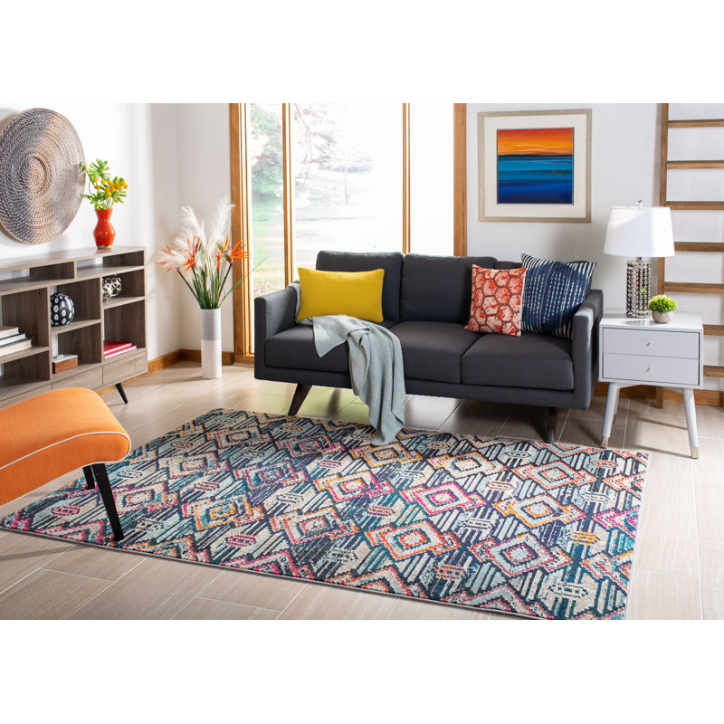Swensen Geometric Hand Woven Area Rug, Rectangle 160 x 229 cm